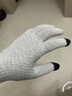 珩昀可觸屏棉手套男士冬季保暖加絨加厚毛線(xiàn)針織騎行男女同款防寒手套 「加厚保暖」灰色（1雙） 曬單實(shí)拍圖