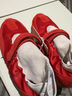 FOOT INDUSTRY足下工業(yè) 瑪麗珍女鞋休閑舒適魔術(shù)貼薄底春夏一腳蹬 紅色 中國紅/古白色 （建議拍大一碼） 39 曬單實(shí)拍圖