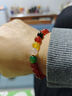 金石靈天然紅瑪瑙手串男女五路財神水晶手鏈本命年送男生女生生日禮物 曬單實(shí)拍圖