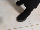 星期六雪地靴女加絨加厚防滑東北短靴北方抗寒2025新款冬季防寒 黑色 37 (235mm) 標準碼 曬單實(shí)拍圖