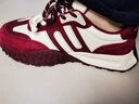 星期六運動(dòng)旅游鞋女厚底紅色德訓鞋時(shí)尚舒適跑步休閑鞋老爹鞋 深紅  38  曬單實(shí)拍圖