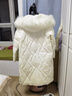 北杳羽絨服毛領(lǐng)單買(mǎi)仿真狐貍毛子派克服通用皮草假領(lǐng)子貉子毛賣(mài)帽條 新毛白色75cm 曬單實(shí)拍圖