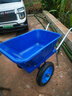 康堯獨輪車(chē)斗車(chē)農用建筑工地泥沙雙輪平板車(chē)垃圾車(chē)小推車(chē)載重王帶剎車(chē) 兩輪車(chē)加厚藍色大號+40CM充氣輪 曬單實(shí)拍圖