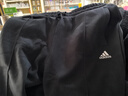 adidas休閑加絨加厚毛圈布束腳運動(dòng)褲男女秋冬阿迪達斯官方輕運動(dòng) 黑色   XL 曬單實(shí)拍圖