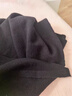 吳蠶里（WUCANLI）純羊毛100%wool高品質(zhì)秋冬圍巾披肩女外搭兩用純色大寬松三角巾 深灰色 180*68cm 曬單實(shí)拍圖