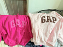 蓋璞女裝2025秋季新款logo雪尼爾繡標寬松抓絨連帽衫衛衣792498 曬單實(shí)拍圖