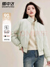 雪中飛輕薄羽絨服女士短款秋冬季時(shí)尚棒球領(lǐng)設計款戶(hù)外休閑防寒保暖外套 曬單實(shí)拍圖