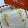 周生生禮物黃金耳釘 花韻系列格?；ㄗ憬鸲? 86942E計價(jià) 4.47克(含工費160元) 曬單實(shí)拍圖