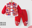 優(yōu)奇寶寶衣服秋冬加絨加厚套裝滿(mǎn)月白天周歲禮服嬰兒過(guò)年拜新年裝 曬單實(shí)拍圖