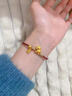 VARUS黃金馬上有錢(qián)手鏈女新款 999足金生肖小馬福牌編織手繩本命年禮物 馬上有福+1金珠+福牌約1.4g 曬單實(shí)拍圖