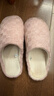 merdor棉拖鞋男士秋冬季室內居家保暖毛毛絨厚底防滑家用情侶拖鞋女冬季 粉紅色 39/40 曬單實(shí)拍圖
