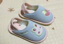 牧童寶寶拖鞋男女童靜音室內居家鞋軟底可愛(ài)卡通嬰兒棉拖鞋 奶油藍170 曬單實(shí)拍圖