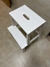 宜家（IKEA）BEKVAM貝卡姆踏腳凳換鞋凳北歐風(fēng)格衛浴廚房承重凳穩固 白色50cm 曬單實(shí)拍圖