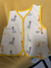 舒貝怡童馬甲寶寶男女童嬰兒衣服夾棉背心馬夾上衣坎肩米黃 80CM 曬單實(shí)拍圖