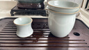 雅瓷汝窯公道杯茶漏陶瓷分茶器泡茶茶具三件套天青色汝瓷清流茶濾套裝 汝窯清流公道茶濾套裝 曬單實(shí)拍圖