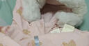 戴維貝拉（DAVE＆BELLA）冬季新款工裝風(fēng)女童棉服連帽兒童外套小童棉襖外衣加絨女寶寶衣服 小熊印花【DB4242805】 130 cm（建議身高120-130cm） 曬單實(shí)拍圖