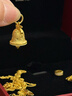 周大福蝴蝶結雪花鈴鐺大版足金黃金吊墜女送禮物EOF2201 新年禮物 約3.8g計價(jià)(工費520) 曬單實(shí)拍圖