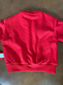 巴拉巴拉童裝寶寶打底衫男女童嬰兒長(cháng)袖t恤春季衛衣年服喜慶加絨 中國紅60611 100 曬單實(shí)拍圖