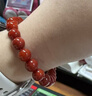 彩荷九口川料南紅瑪瑙手鏈 火焰紋多寶手串滿(mǎn)肉柿子紅 收藏級8毫米單圈手鏈 曬單實(shí)拍圖