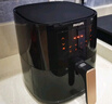 飛利浦（PHILIPS）空氣炸鍋 家用 4.1L 大容量 智能觸控 免翻面 HD9252/81黑色 曬單實(shí)拍圖