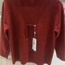 俞兆林中年媽媽紅色半高領(lǐng)針織衫女本命年秋冬裝保暖毛衣內搭打底上衣 曬單實(shí)拍圖