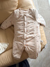 babylove嬰兒夾棉連體衣秋冬季保暖男女寶寶哈衣爬服加厚棉服冬裝霞織錦云 曬單實(shí)拍圖