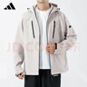 阿迪達斯（adidas）加絨外套戶(hù)外連帽訓練休閑運動(dòng)男裝KG8967 奇跡礬土棕 L 曬單實(shí)拍圖