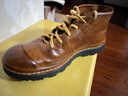 dreambox鈞博冬季加絨短靴水洗馬皮純手工高幫男鞋英倫復古百搭馬丁靴 南瓜色-馬皮內里 42 男碼 曬單實(shí)拍圖