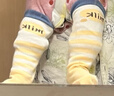 尼多熊兒童襪子秋冬嬰兒長(cháng)筒襪新生兒襪子棉襪寶寶過(guò)膝襪不勒腳襪子兒童 曬單實(shí)拍圖