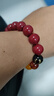 金石靈朱砂手串護身符男女款五路財神手鏈轉運珠情侶手串本命年生日禮物 曬單實(shí)拍圖