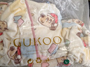 果殼（Gukoo）睡衣女冬季新款轟轟小狗毛絨保暖卡通滿(mǎn)印女士家居服套裝 煙白 L 曬單實(shí)拍圖