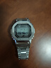 卡西歐（CASIO）七夕節禮物 G-SHOCK金屬小方塊時(shí)尚運動(dòng)男表小金塊銀塊男士手表 GMW-B5000D-1PR全金屬 曬單實(shí)拍圖