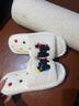 梵昇昱卡通棉拖鞋女可愛(ài)加絨加厚秋冬季新款毛絨鞋保暖家用棉鞋女 白色 36-37 曬單實(shí)拍圖