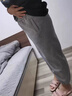 俞兆林（YUZHAOLIN）韓版衛褲女2025秋冬季加絨加厚保暖梨形遮肉顯瘦潮流百搭哈倫褲子 灰色褲子【加絨加厚】 XL 建議115-130斤 曬單實(shí)拍圖