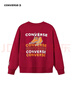 匡威Converse兒童純棉毛圈衛衣2025秋季背后復古印花男女童舒適上衣 曬單實(shí)拍圖