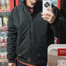 JY GTAL美式三防教練棉衣工裝飛行夾克戶(hù)外機能保暖棉服立領(lǐng)休閑外套 黑色 L 曬單實(shí)拍圖