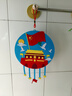 威爾基愛(ài)國主題手工diy材料包幼兒園國慶手工作品兒童不織布貼畫(huà)材料 【我愛(ài)祖國】掛件材料包 曬單實(shí)拍圖