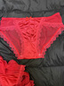 DEREK JEFF 戴里克.杰夫紅內褲女秋冬性感本命年大紅色低腰女士2025新款蕾絲薄款網(wǎng)紗 2019+2019+2025+2017 M 80-105斤 曬單實(shí)拍圖