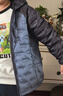 鴨鴨兒童羽絨服男女童2025新款輕薄童裝短款連帽秋冬學(xué)生外套FY 藍色 160 cm 曬單實(shí)拍圖
