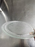 御湖適用美的微波爐轉盤(pán)專(zhuān)用底盤(pán)里面的托盤(pán)m1-l213b配件24.5/25.5/27/31.5cm耐高溫器皿加熱玻璃盤(pán)子 直徑24.5cm 平底 曬單實(shí)拍圖