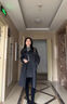 塔馳密司（touchmiss）經(jīng)典不過(guò)時(shí)羊毛雙排扣娃娃領(lǐng)小香風(fēng)氣質(zhì)高級感春秋中長(cháng)款毛呢大衣 花灰色 S 155/80A 曬單實(shí)拍圖