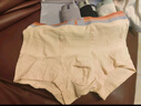 貓人10A級抑菌嬰兒棉男士?jì)妊澞衅浇茄澇崾孢m四角短褲頭褲衩4條 L 曬單實(shí)拍圖