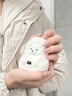 毛絨暖手寶充電兒童迷你手握便攜式暖手神器送女友生日禮物 萌萌北極熊 1秒暖手-親膚觸感-1800mAH 曬單實(shí)拍圖