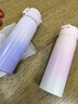 膳魔師（THERMOS）保溫杯316鋼500ml男女士水杯跨年元旦新年禮物JNL-500S漸變暮山紫 曬單實(shí)拍圖