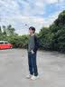 WILLIAMPOLO牛仔褲男士直筒長(zhǎng)褲新款秋季彈力休閑褲子男 藍(lán)色 29 曬單實(shí)拍圖