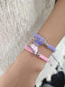 KISS CODE閨蜜二人蝴蝶磁吸手鏈女姐妹手繩高顏值學(xué)生黨送朋友禮物一人一半 紫蝴蝶 曬單實(shí)拍圖