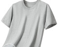 立蒙（LIMENG）男女裝素色180g全棉短袖t恤圓領(lǐng)寬松體恤打底衫 淺灰 3XL 曬單實(shí)拍圖