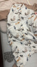Cutelife嬰兒睡袋竹棉紗布分腿睡袋嬰幼兒童四季通用防踢被四層夾棉透氣 【新品-六層竹棉】懶懶小貓(室溫20-24度) 100碼 /身高95-105cm【2.5-4歲】 曬單實(shí)拍圖