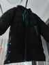 雪中飛【蓄熱】童裝兒童羽絨服男童女童純色中大童拼接羽絨服黑色160cm 曬單實(shí)拍圖