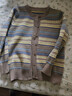 恒源祥25秋冬新款高端羊毛針織外套女拼色條紋開(kāi)衫氣質(zhì)百搭毛衣羊絨開(kāi)衫 駝色 L 建議105-115斤穿 曬單實(shí)拍圖
